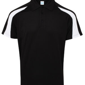 Contrast cool polo - Jet Black/Arctic White, S