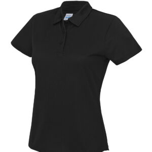 Women's cool polo - Jet Black, XS