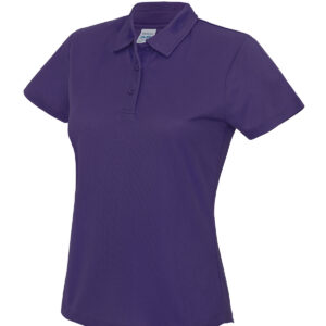 Women's cool polo - Purple, XS