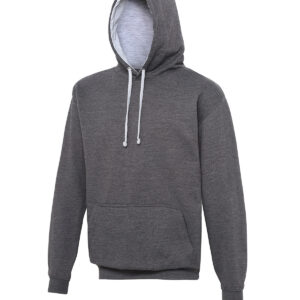 Varsity hoodie - Charcoal/Heather Grey, S
