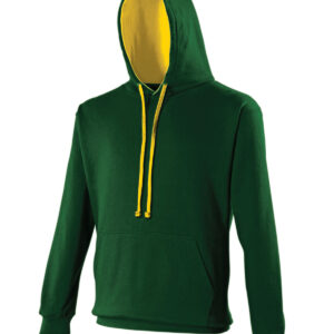 Varsity hoodie - Forest Green/Gold, S
