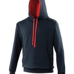 Varsity hoodie - New French Navy/Fire Red†, XS