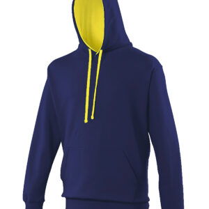 Varsity hoodie - Oxford Navy/Sun Yellow, XS