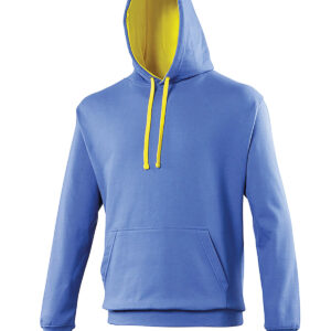 Varsity hoodie - Royal/Sun Yellow, XS