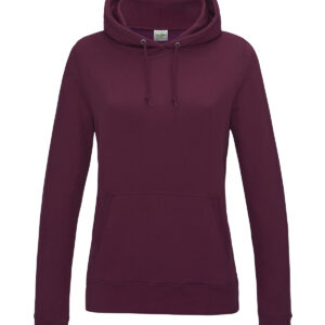 Women's College Hoodie - Burgundy, XS