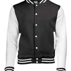 Varsity jacket - Jet Black/White, XS