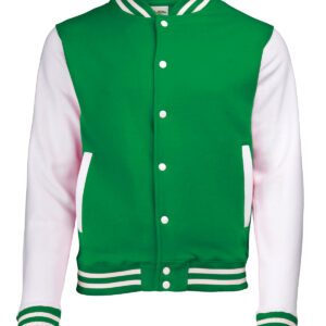 Varsity jacket - Kelly Green/White, XS