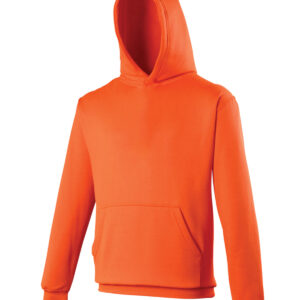 Kids electric hoodie - Electric Orange, 3/4 Yrs