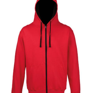 Varsity zoodie - Fire Red/Jet Black, S
