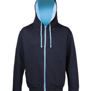 Varsity zoodie - New French Navy/Sky Blue, S