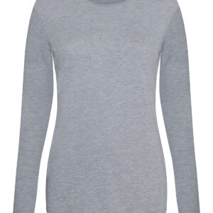 Women's triblend T long sleeve - Heather Grey, XS