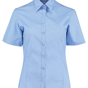 Business blouse short-sleeved (tailored fit) - Light Blue, 6