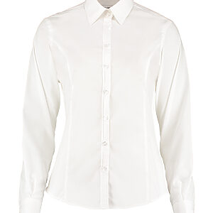 Business blouse long-sleeved (tailored fit) - White, 6
