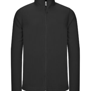 Full-zip microfleece jacket - Black, XS