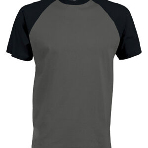 Baseball Short-sleeved two-tone T-shirt - Slate Grey/Black, S