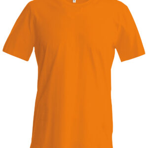 Short-sleeved crew neck T-shirt - Orange, S