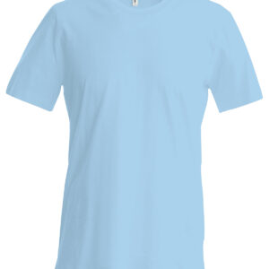 Short-sleeved crew neck T-shirt - Sky Blue, S