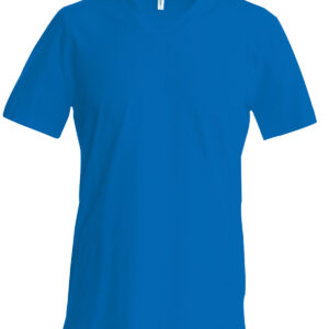 Men's short-sleeved V-neck T-shirt - Royal* Blue, S