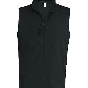 Men's softshell bodywarmer - Black, S