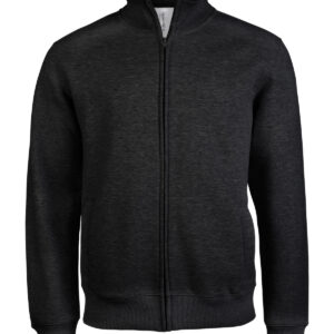 Men's full zip sweat jacket - Black, S