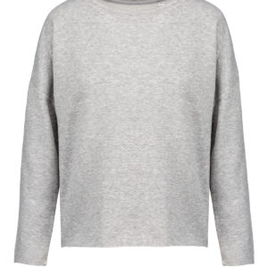 Ladies' oversized sweatshirt - Light Grey Heather, S/M