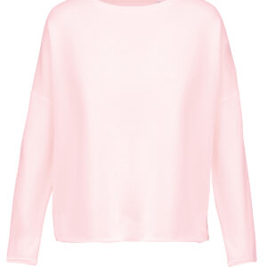 Ladies' oversized sweatshirt - Pale Pink, S/M