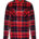 Sherpa-lined checked shirt jacket