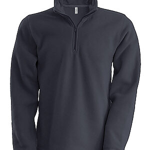 Enzo zip neck microfleece jacket - Convoy Grey, S