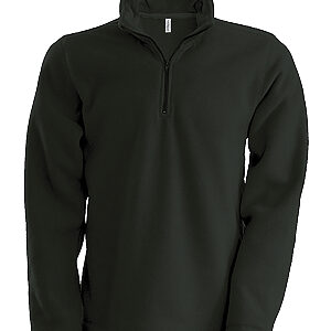 Enzo zip neck microfleece jacket - Dark Grey, S