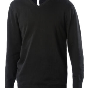 Men's V-neck jumper - Black, S