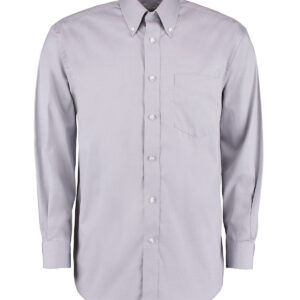 Corporate Oxford shirt long-sleeved (classic fit) - Silver* Grey, 14.5