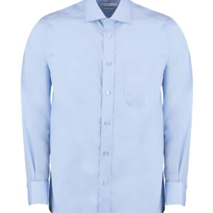 Premium non-iron corporate shirt long-sleeved (classic fit) - Light Blue, 14.5
