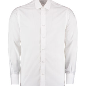 Tailored business shirt long-sleeved (tailored fit) - White, 14.5