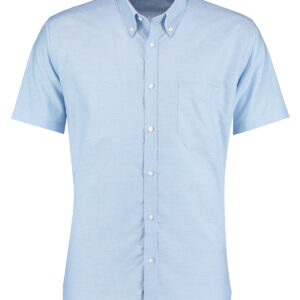 Slim fit workwear Oxford shirt short sleeve - Light Blue, 14