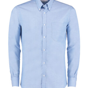 Slim fit workwear Oxford shirt long-sleeved (slim fit) - Light Blue, 14