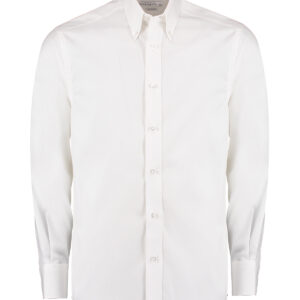 Premium Oxford shirt long-sleeved (tailored fit) - White, 13.5