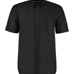 Workplace Oxford shirt short-sleeved (classic fit) - Black, 14.5