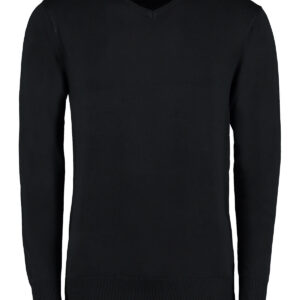 Arundel v-neck sweater long sleeve (classic fit) - Black, XXS