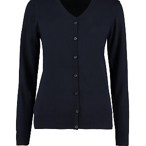 Women's Arundel v-neck cardigan long sleeve (classic fit) - Navy, 6