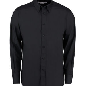 City business shirt long-sleeved (tailored fit) - Black, 14.5