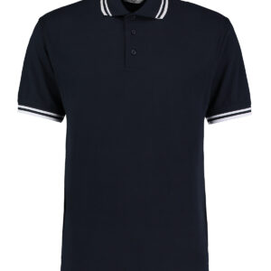 Tipped collar polo (classic fit) - Navy/White, S