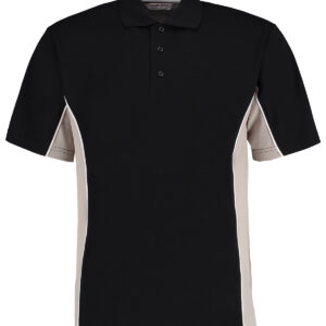 Track polo (classic fit) - Black/Grey/White, XXS