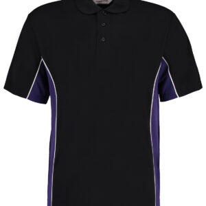 Track polo (classic fit) - Black/Purple/White, S