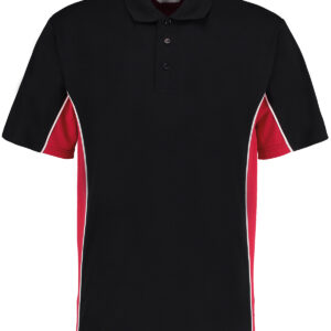 Track polo (classic fit) - Black/Red/White, XXS