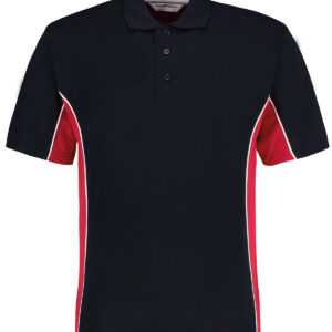 Track polo (classic fit) - Navy/Red/White, S