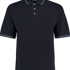 St Mellion polo (classic fit) - Navy/Light Blue, XS