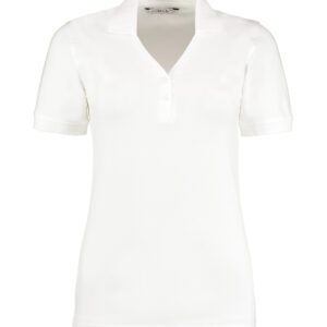 Sophia v-neck polo (regular fit) - White, 8