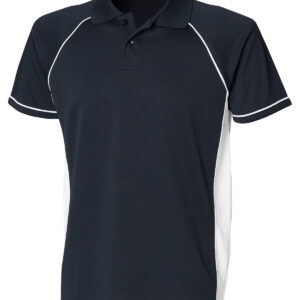 Panel performance polo - Navy/White/White, XS