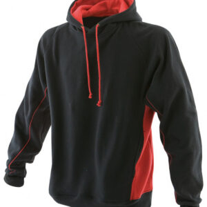 Pullover hoodie - Black/Red, S