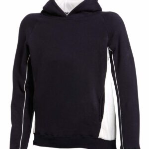 Kids pullover hoodie - Navy/White, 5/6 Yrs